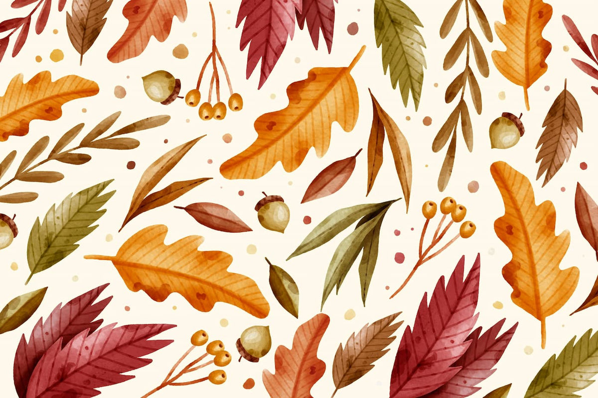 Papier peint feuilles d'automne