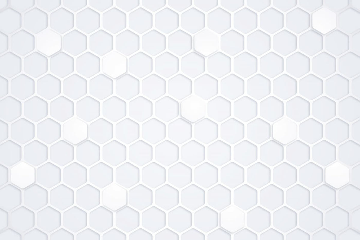 Papier peint géométrique hexagone