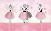 Papier peint enfant  danseuses ballerines