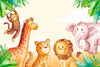 Papier peint animaux savane enfant