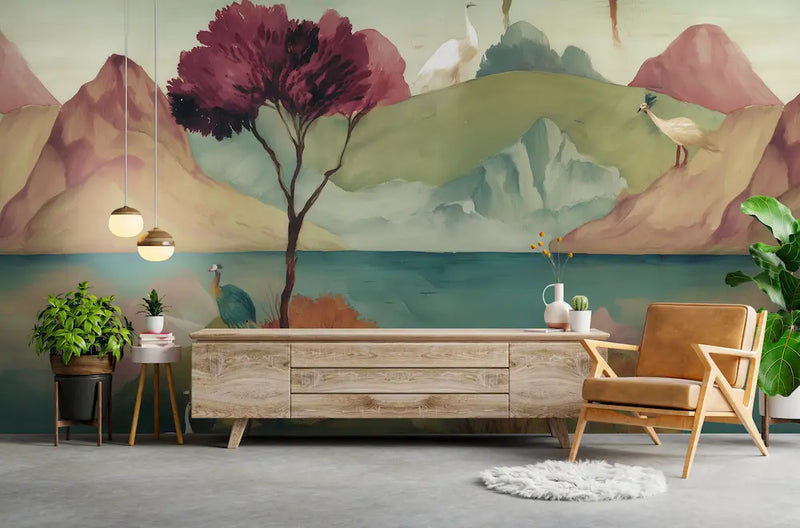 Papier Peint Le Jardin des Paons