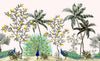 Papier peint vintage animaux tropicaux