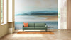 Papier peint Papier peint abstrait plage et mer aux formes paisible