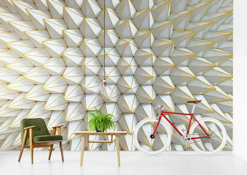 Papier peint Papier peint 3D pics géométrique abstrait contemporain,