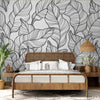 Papier peint Papier peint feuillage abstrait de grandes scandinave,