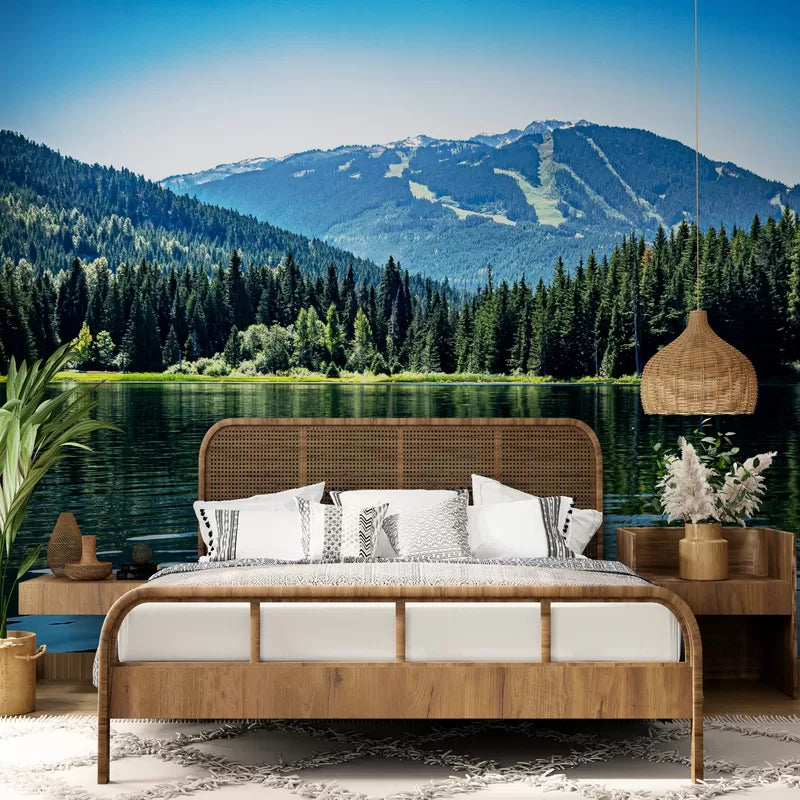 Papier peint Papier peint panoramique lac perdu offre une scandinave,