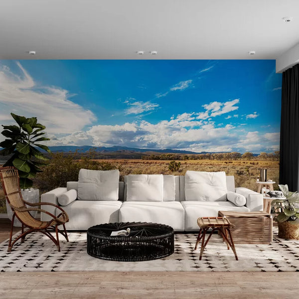 Papier peint Papier peint désert et plantes sauvages chaudes de de