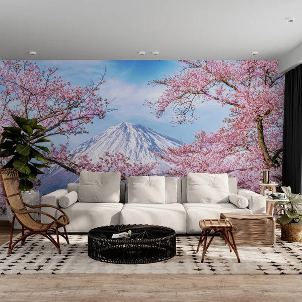 Papier peint Papier peint japonais arbres fruitiers floral mettant douces