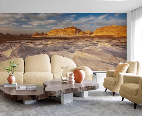 Papier peint Papier peint désert blanc égyptien offre une chaudes,