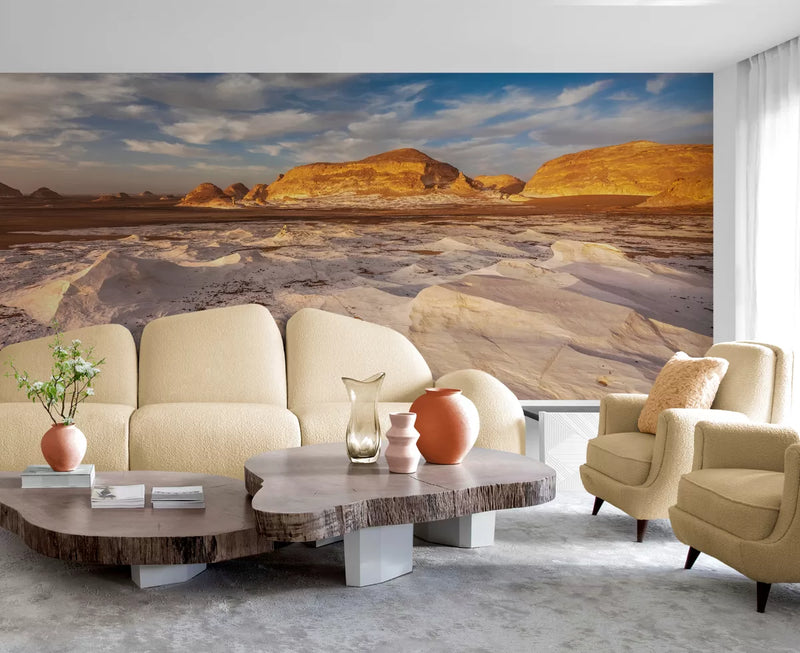 Papier peint Papier peint désert blanc égyptien offre une chaudes,