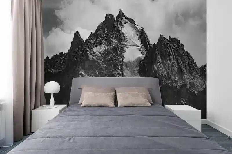 Papier peint Papier peint massif Mont Blanc graphique offre contemporain
