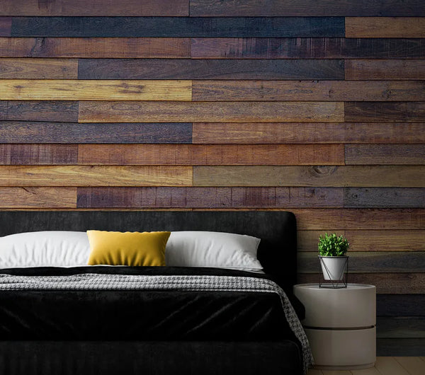 Papier peint Papier peint vieux bois de planches scandinave,
