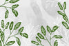 Papier peint feuillage vert