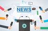 Papier peint enfant estrade et journalistes