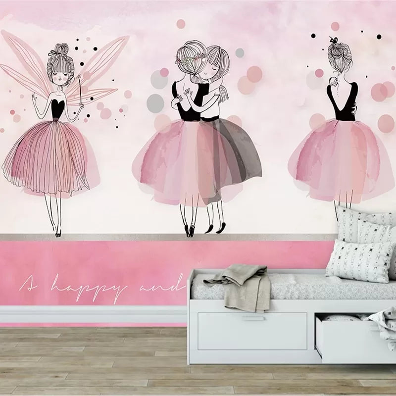 Papier peint Papier peint enfant  danseuses ballerines est idéal bohème