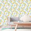 Papier peint Papier peint chevron coloré géométrique en scandinave,