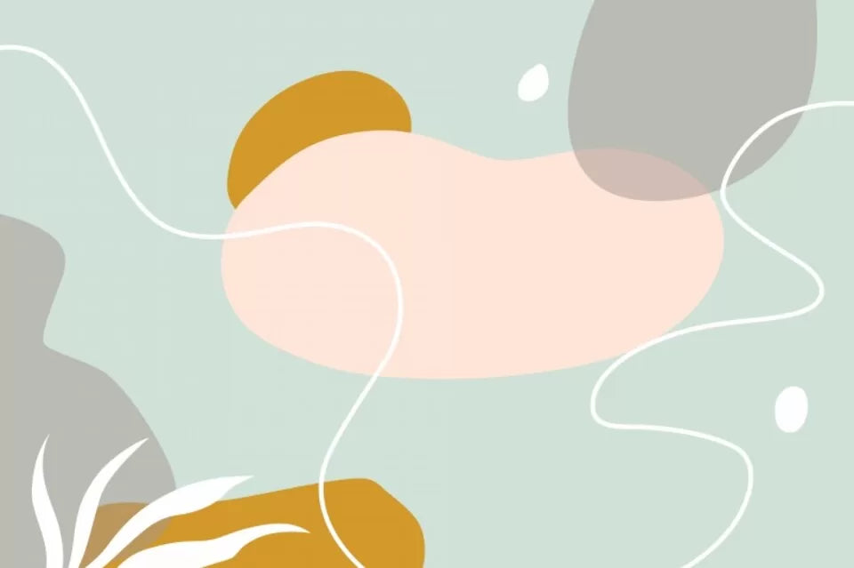 Papier peint enfant dessin bleu et rose