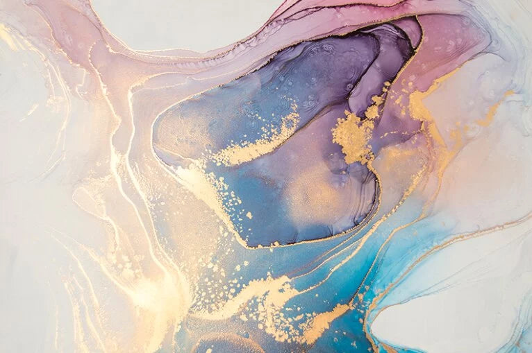 Papier peint art abstrait coloré