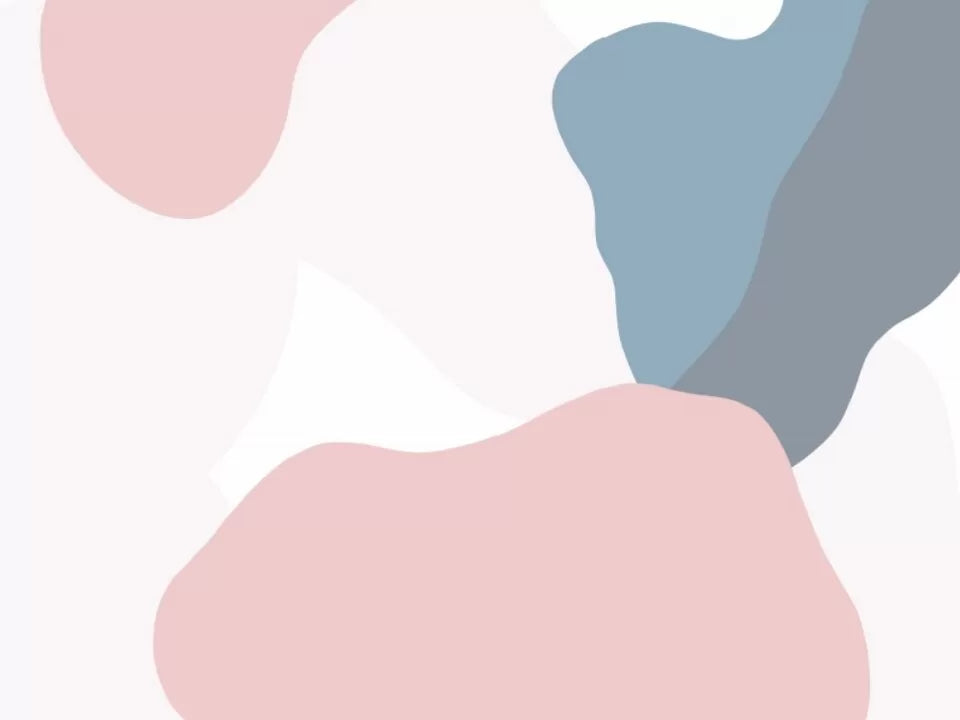 Papier peint panoramique taches bleues et roses