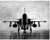Papier peint avion de chasse noir et blanc
