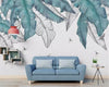 Papier peint Papier peint feuillage tropical et libellules de grandes apporte
