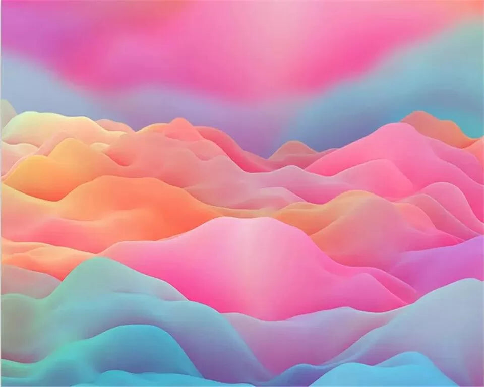 Papier peint nuages colorées