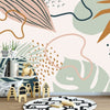 Papier peint Papier peint feuillage design abstrait et scandinave,