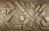 Papier peint motifs géométriques bois