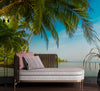 Papier peint Papier peint cocotier bord de mer de plage relaxante