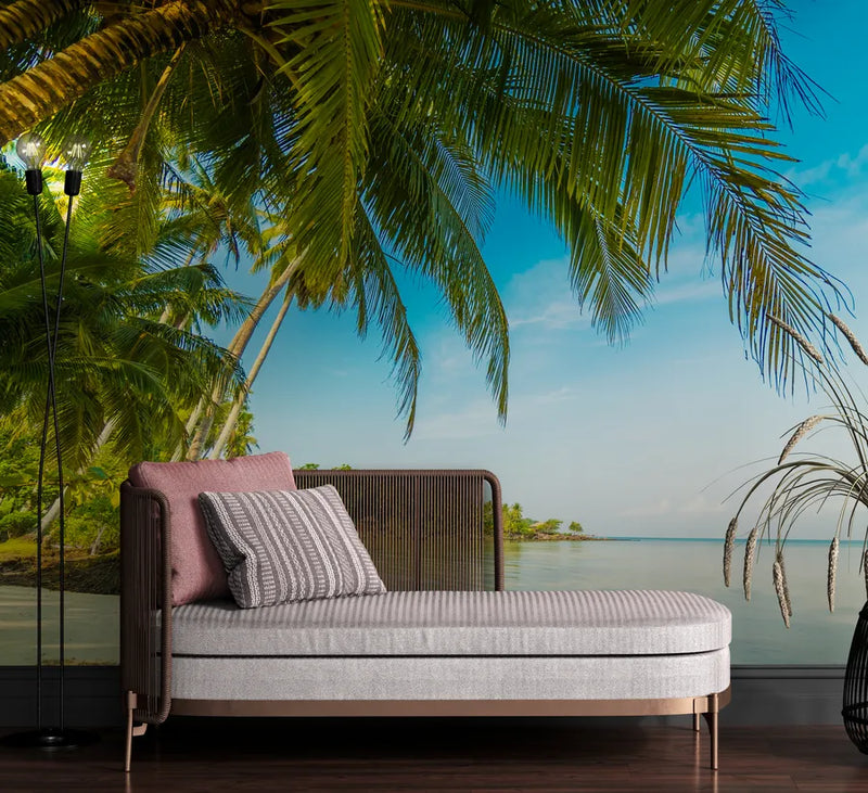 Papier peint Papier peint cocotier bord de mer de plage relaxante