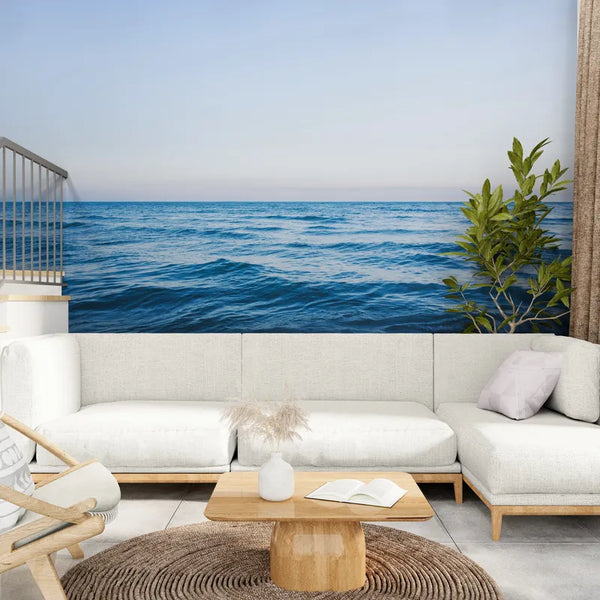 Papier peint Papier peint ciel et océan invite à apaisante.