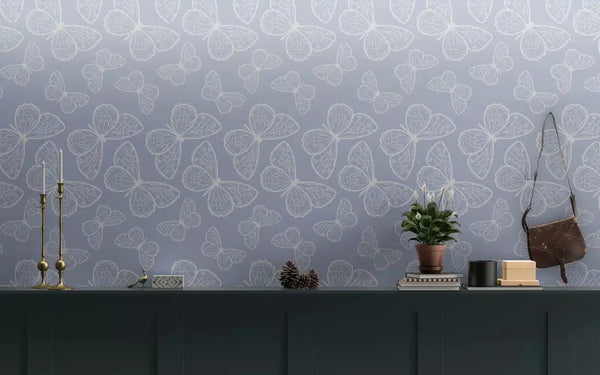 Papier peint Papier peint papillons blancs délicat de apportera