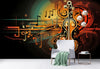 Papier peint Papier peint abstrait violon musical abstrait, chaudes