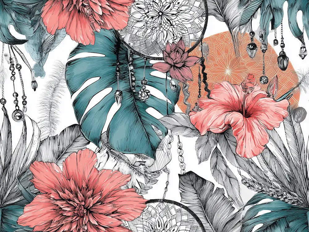 Motif Papier Peint Attrape Reve