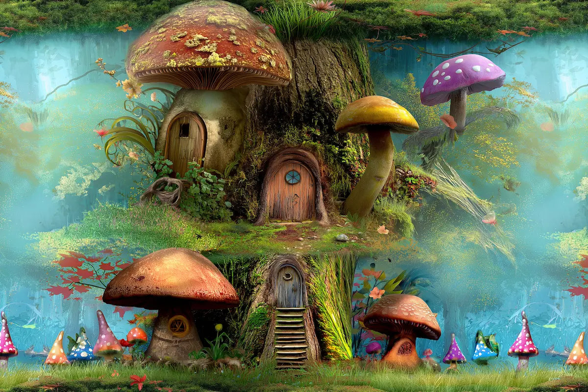 Motif apisserie foret enchantéee
