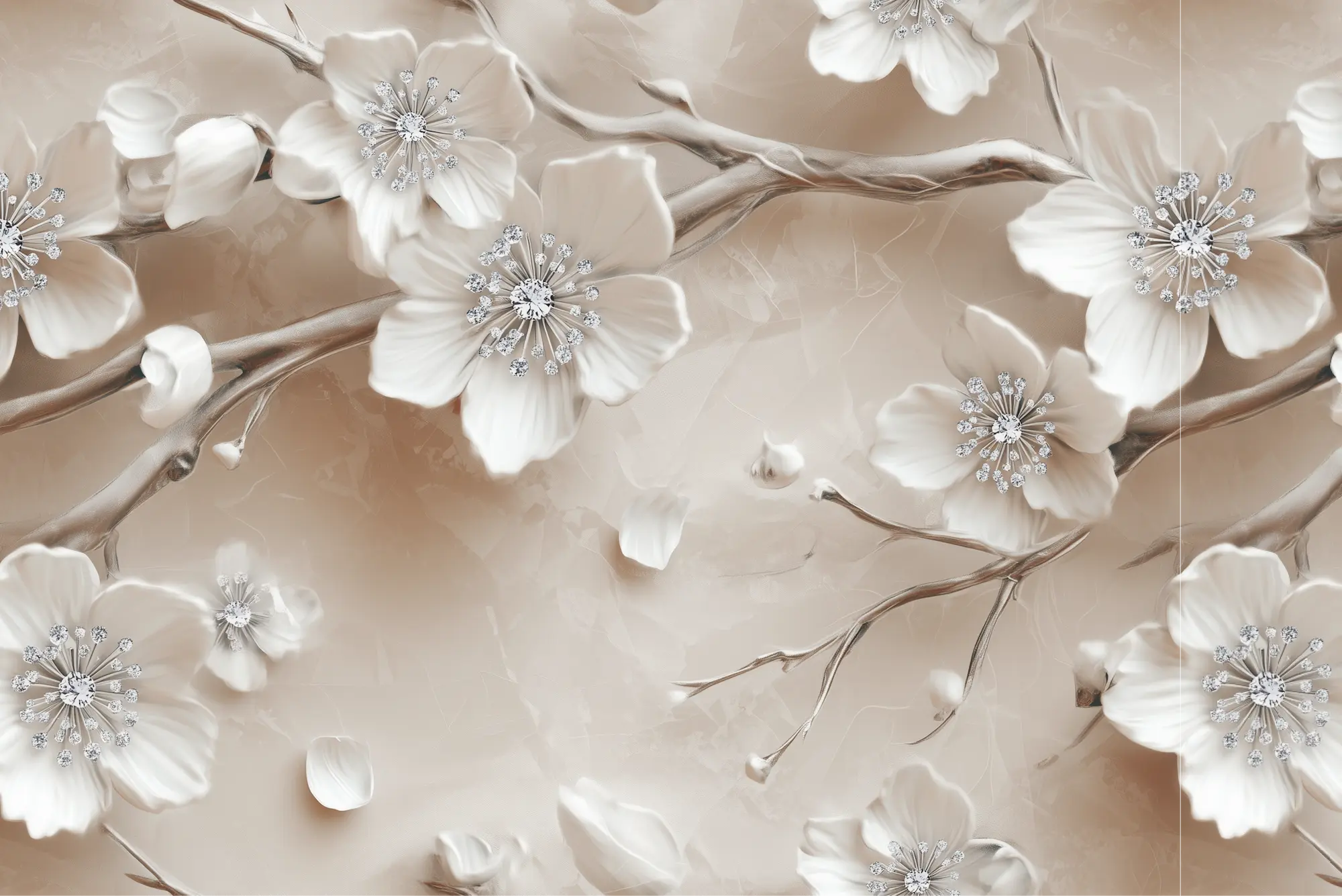 Motif papier peint arbre genealogique