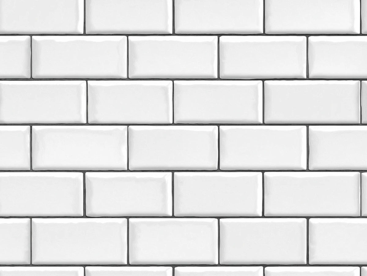 Motif papier peint carrelage metro