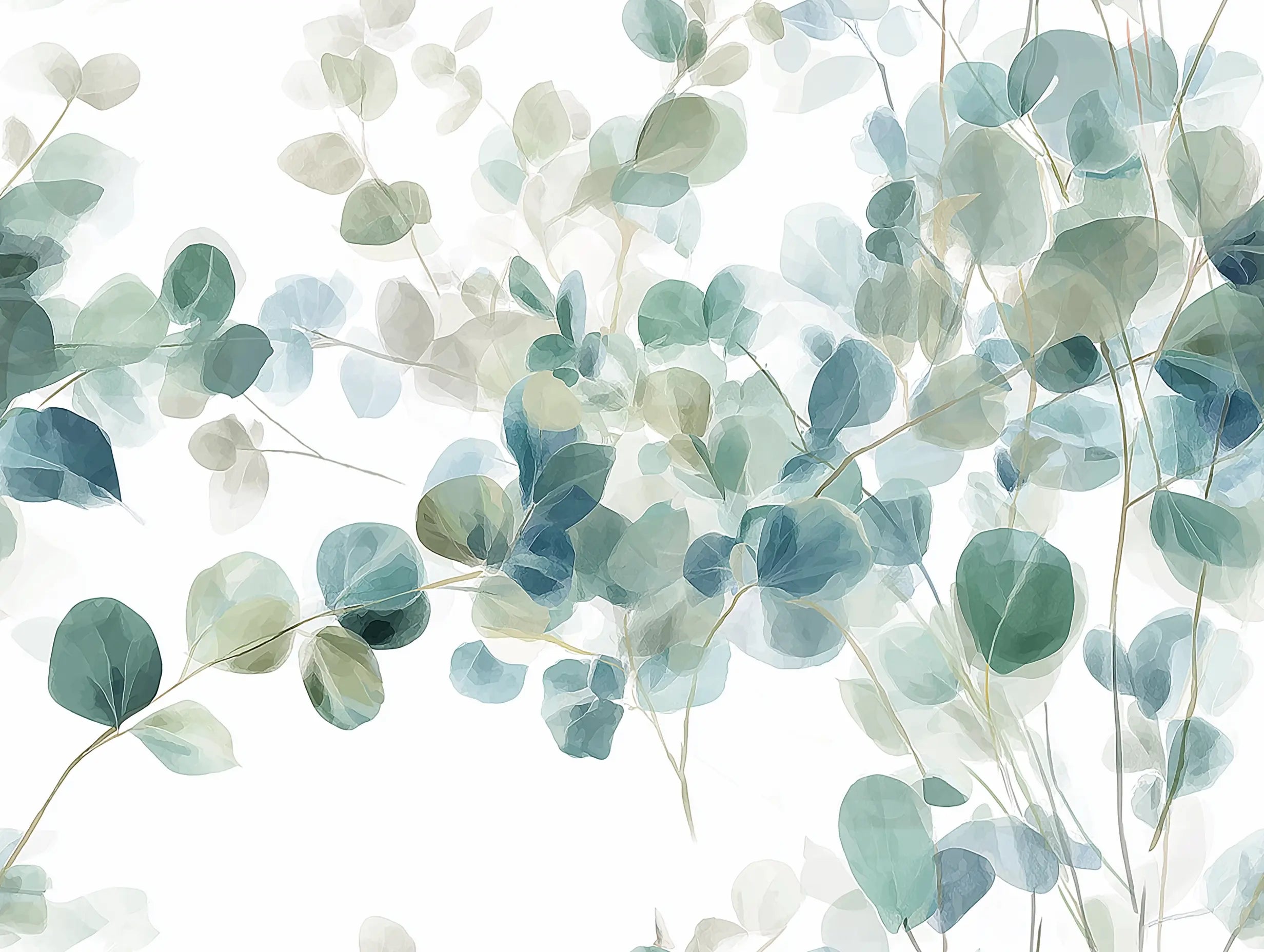 Motif papier peint eucalyptus