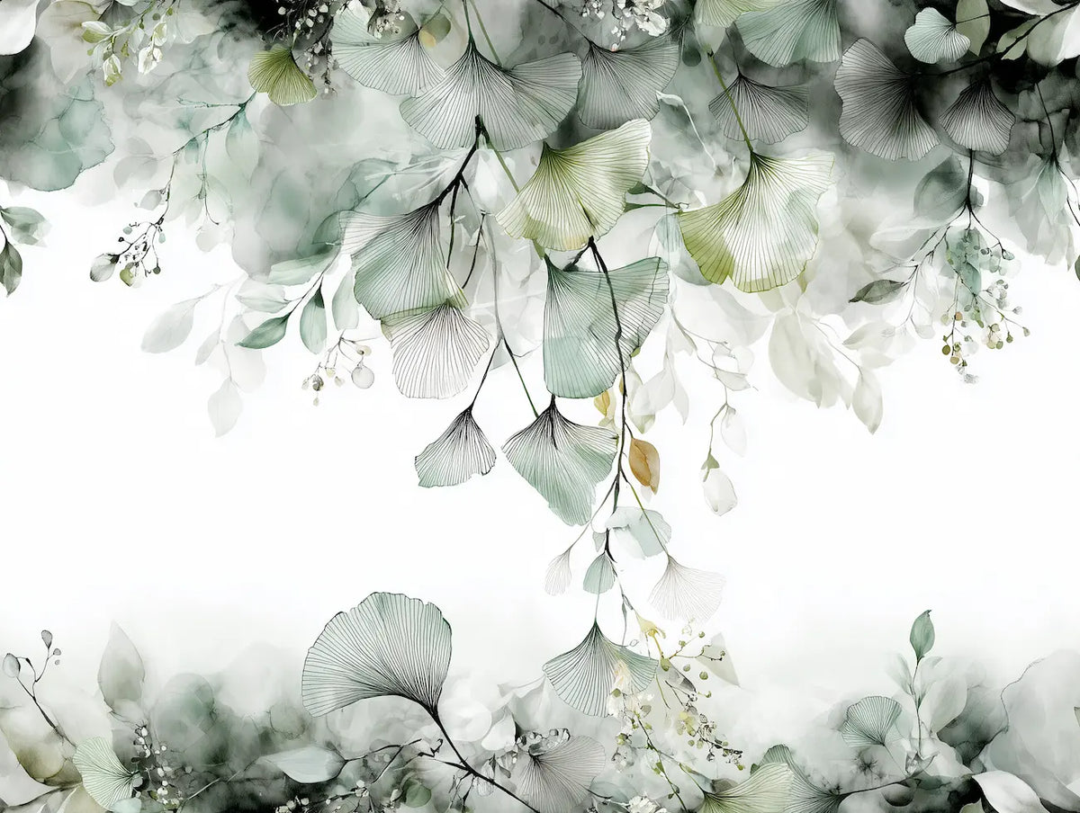 Motif papier peint foggy nature