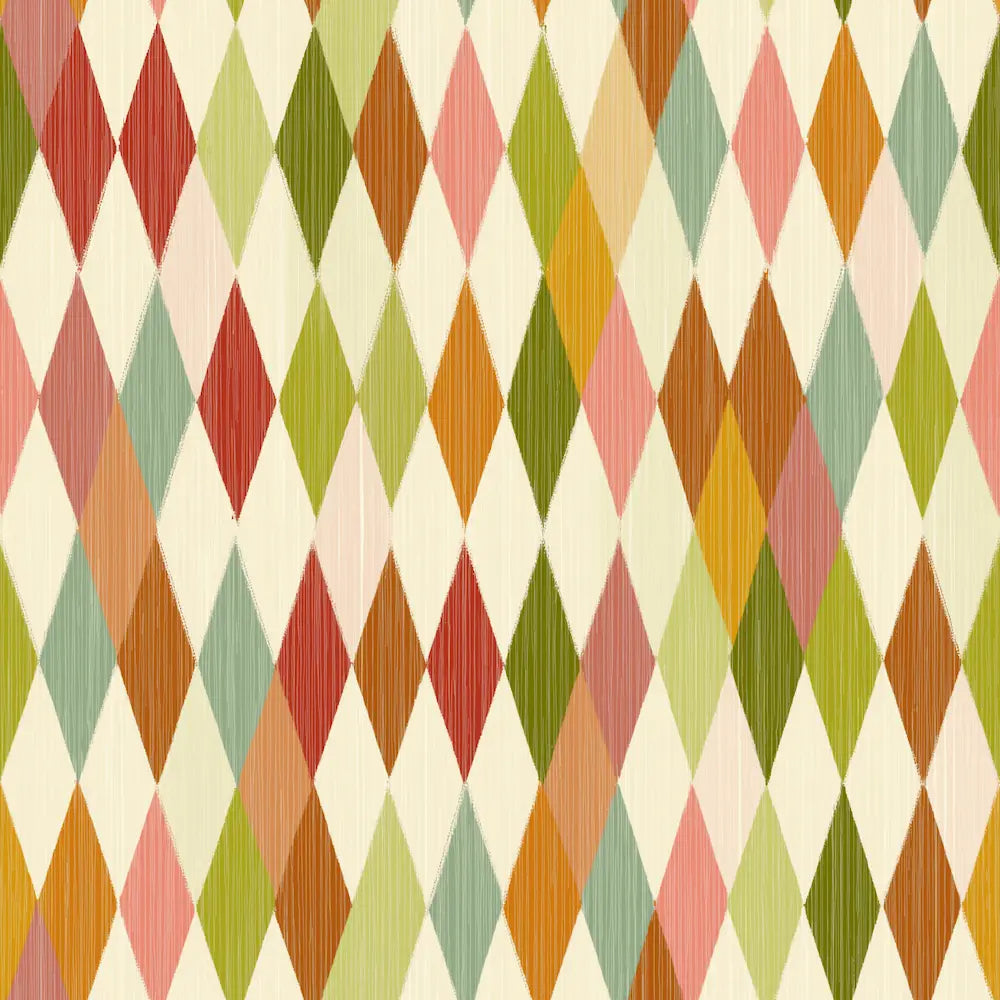 Motif papier peint harlequin 