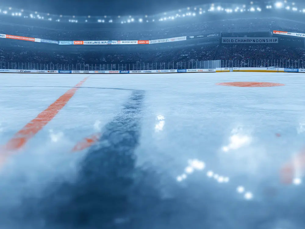 Motif papier peint hockey sur glace
