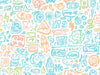 Motif papier peint keith haring