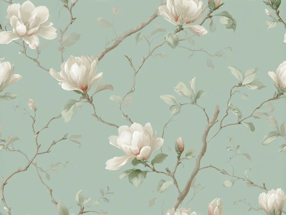 Motif papier peint magnolia