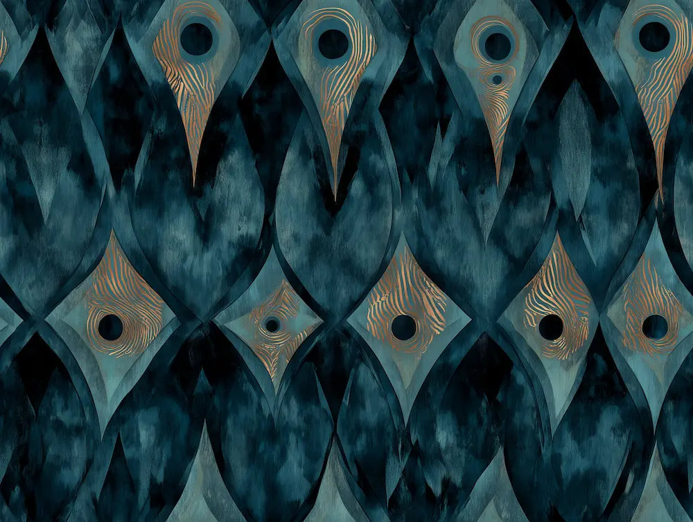 Motif papier peint mystique