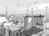 Motif papier peint nom de ville