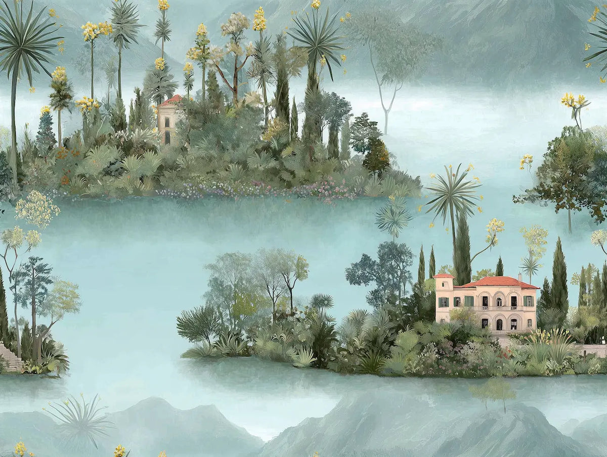 Motif papier peint panoramique italien