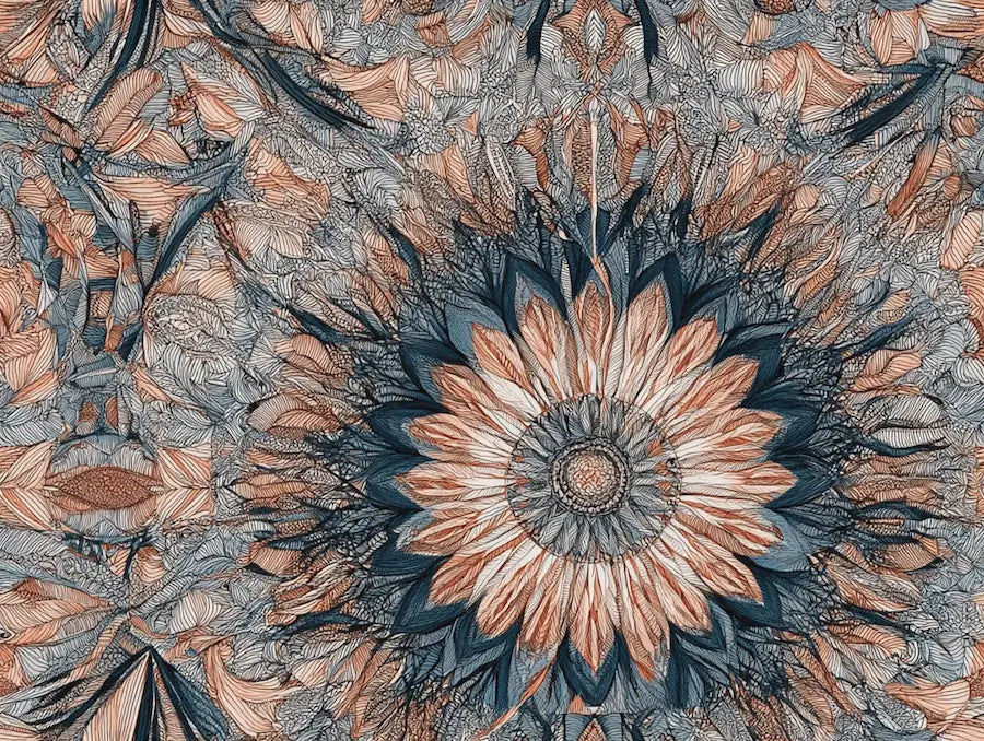 Motif papier peint panoramique mandala