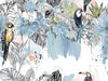 Motif papier peint panoramique sous pente