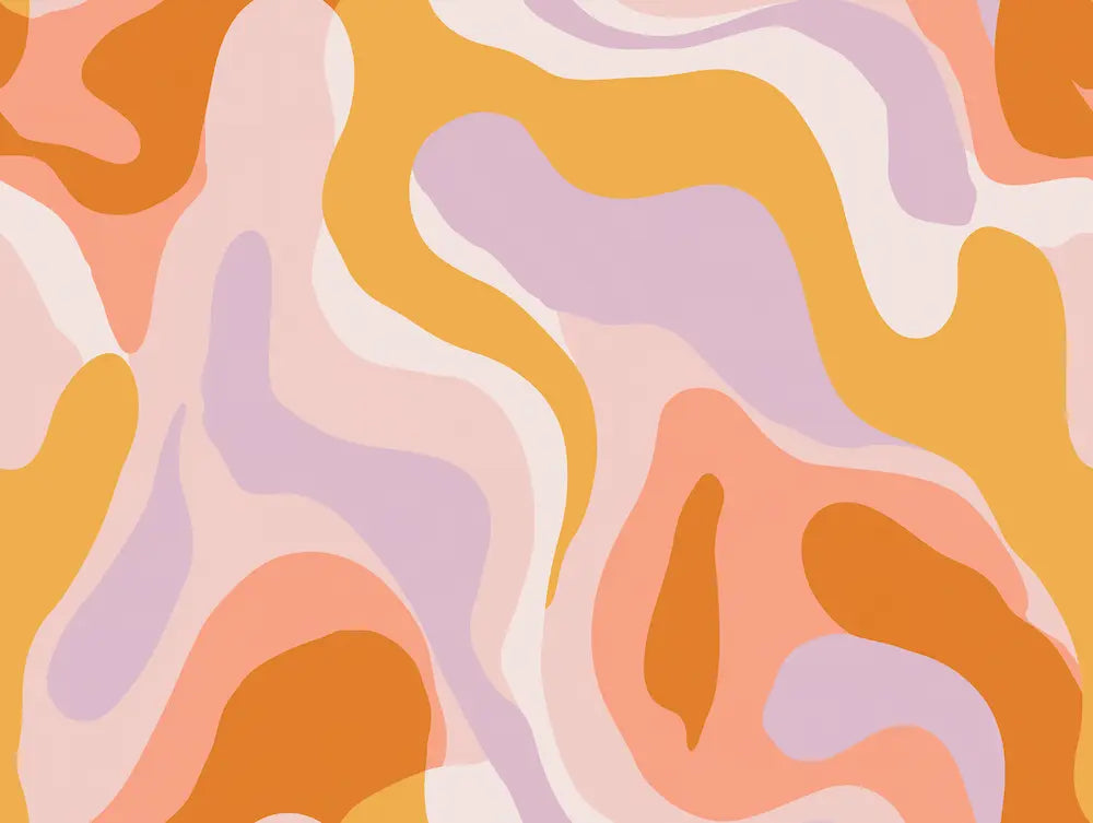 Motif papier peint psychédélique