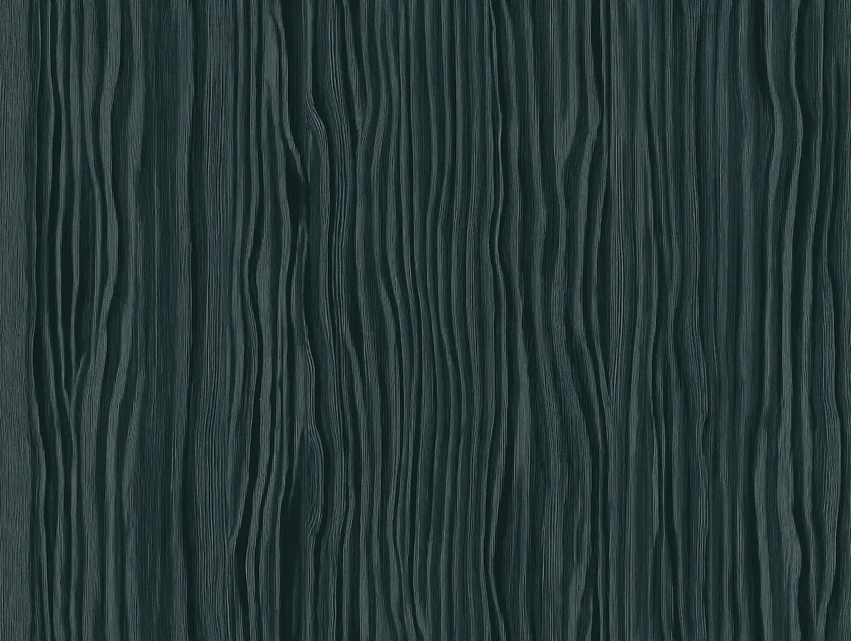 Motif papier peint vinyle sur intissé motif direction bois noir 